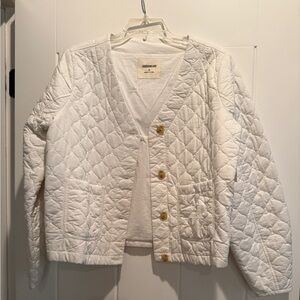 Goodthreads Women's Cream Quilted Jacket
